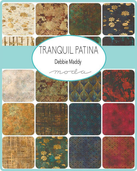 Moda Fabrics Tranquil Patina Charm Pack by Debbie Maddy 5-inch Precut Fabric Squares (42 pcs)