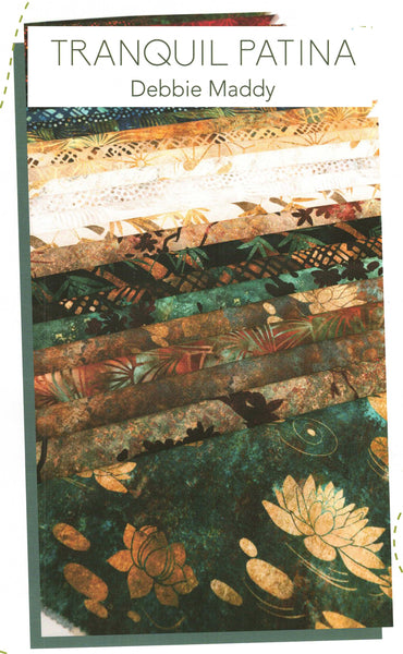 Tranquil Patina Layer Cake by Debbie Maddy 100% Cotton 10-inch Precut Craft Fabric Squares (42 pcs)