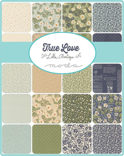 True Love Charm Pack 5-inch Precut Fabric Squares by Lella Boutique for Moda Fabrics (42 pcs)