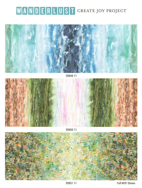 WANDERLUST Charm Pack by Create Joy Project 100% Cotton 5-inch Precut Fabric Squares (42 pcs)