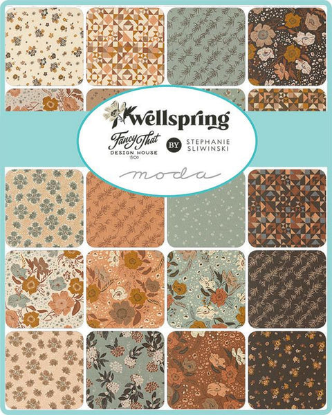 Wellspring Layer Cake by Stephanie Sliwinski 100% Cotton 10-inch Precut Craft Fabric Squares (42 pcs)