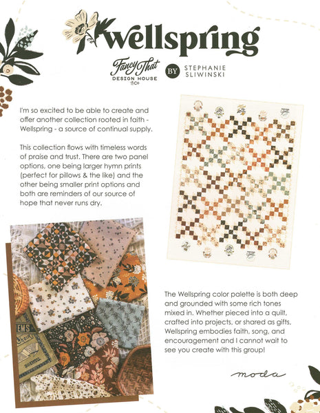Wellspring Layer Cake by Stephanie Sliwinski 100% Cotton 10-inch Precut Craft Fabric Squares (42 pcs)