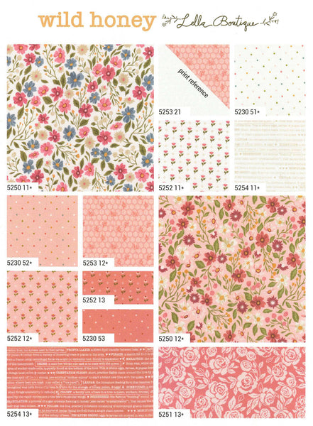 Wild Honey Layer Cake 10-inch Precut Fabric Squares by Lella Boutique for Moda Fabrics (42 pcs)