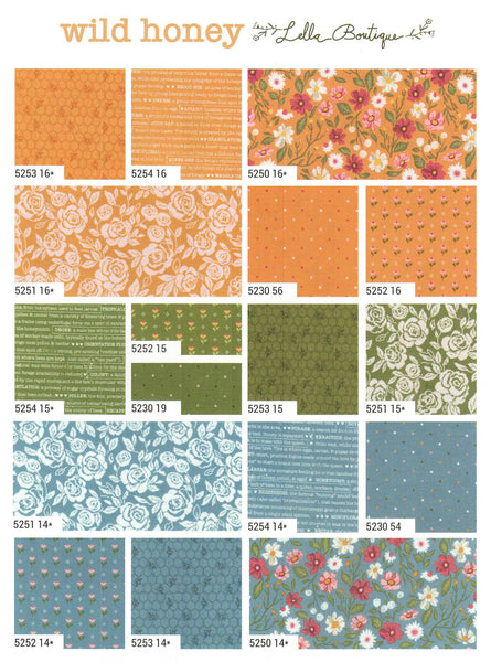 Wild Honey Layer Cake 10-inch Precut Fabric Squares by Lella Boutique for Moda Fabrics (42 pcs)