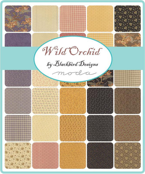 Wild Orchid Charm Pack 5-inch Precut Fabric Squares by Blackbird Designs for Moda Fabrics (42 pcs)