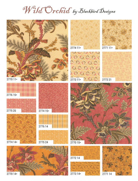 Wild Orchid Charm Pack 5-inch Precut Fabric Squares by Blackbird Designs for Moda Fabrics (42 pcs)