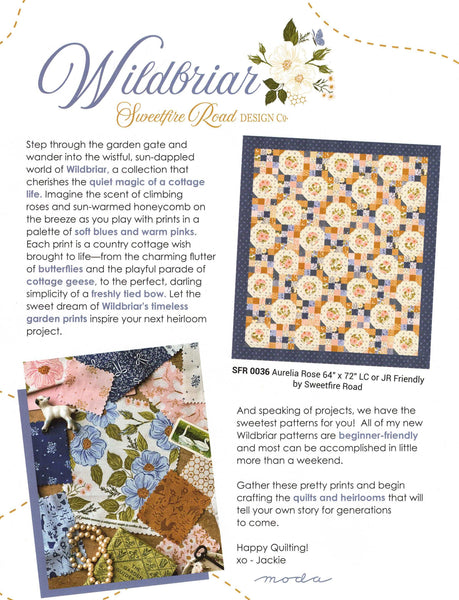 WILDBRIAR Charm Pack by Sweetfire Road 100% Cotton 5-inch Precut Fabric Craft Squares (42 pcs)