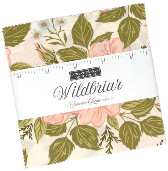 WILDBRIAR Charm Pack by Sweetfire Road 100% Cotton 5-inch Precut Fabric Craft Squares (42 pcs)
