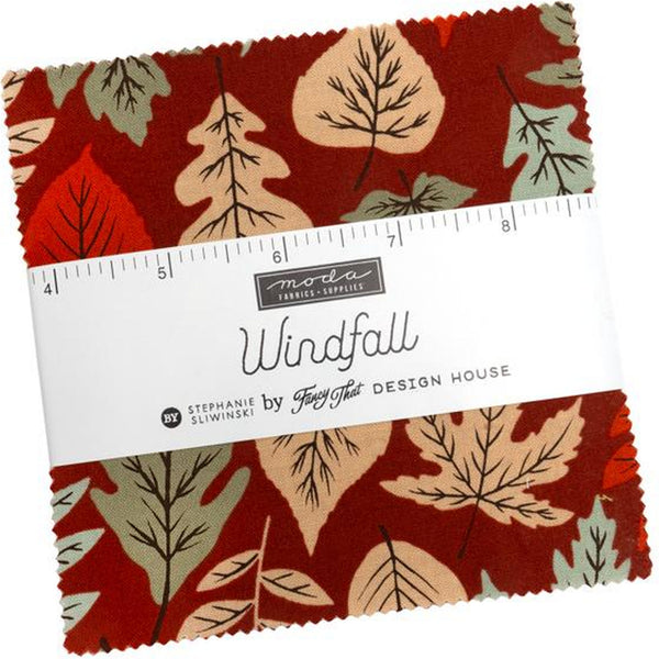 Windfall Charm Pack by Stephanie Sliwinski for Moda Fabrics 5-inch Precut Fabric Squares (42 pcs)