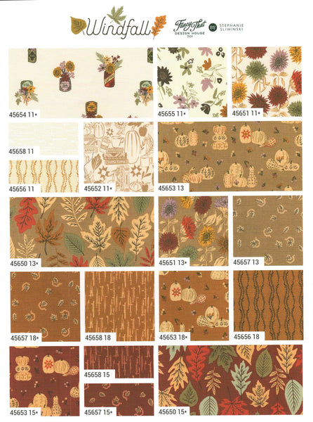 Windfall Charm Pack by Stephanie Sliwinski for Moda Fabrics 5-inch Precut Fabric Squares (42 pcs)